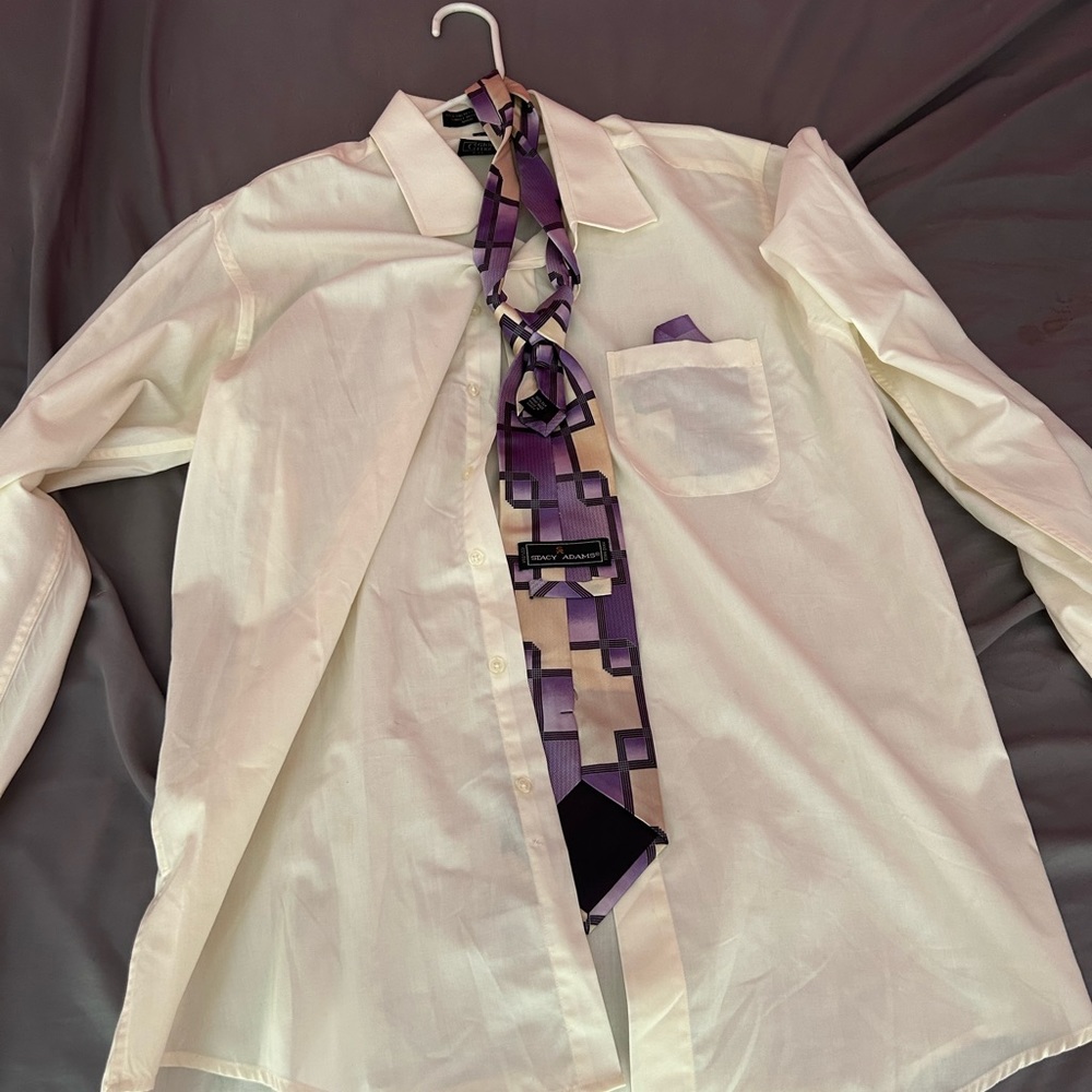 Giorgio Ferraro dress shirt , tie and handkerchief